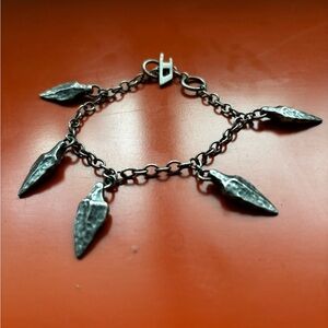 Silver Arrow Charm Bracelet